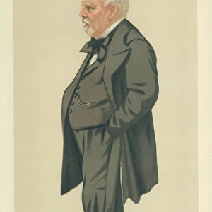 Sir Philip Rose, Lord Beaconsfields Friend, 14 May 1881, Vanity Fair cartoon (colour litho)