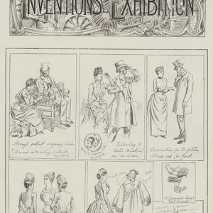 Sketches at the Inventions Exhibition (engraving)