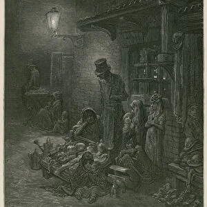 Slums In London (engraving)