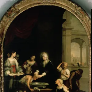 St. Elizabeth of Hungary tending the sick and leprous, c.1671-74 (oil on canvas)