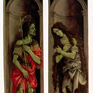 St. John the Baptist and St. Mary Magdalene (oil on panel)