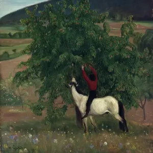 Theodor Kittelsen Print - Askeladden et le troll, 1900. Art Prints