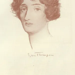 Sylvia Thompson, English novelist (litho)