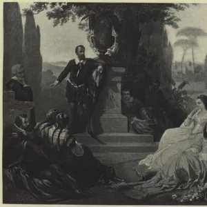 Tasso at the Court of Ferrara (photogravure)