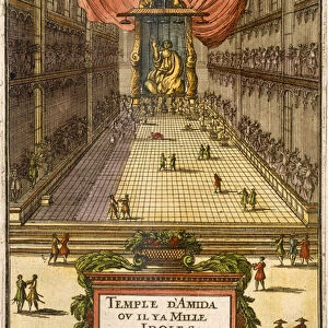The Temple of Amida, from Description de l Univers, c