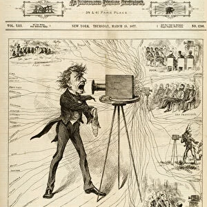 Terrors of the Telephone, illustration from The Daily Graphic