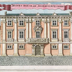 Thanet House in Aldersgate Street, from A Book of the Prospects of the Remarkable Places in
