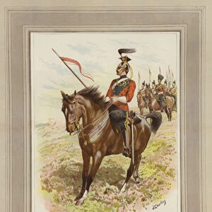 "The 16th Lancers", (Queen s) (chromolitho)