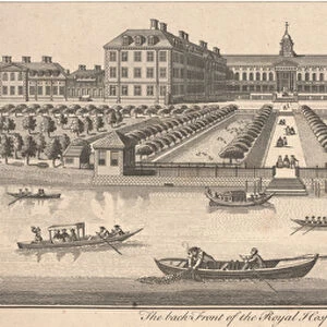 The Back Front of the Royal Hospital at Chelsea, published 1756 (copperplate engraving)