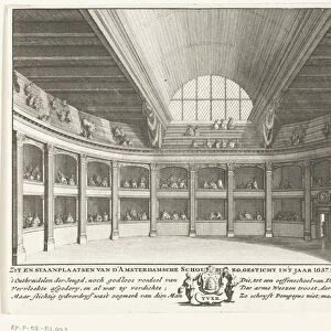 The Theatre of Jacob van Campen seen from the stage, 1658 (engraving)