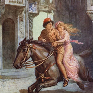 "They rode off quickly"from "Viola"(colour litho)