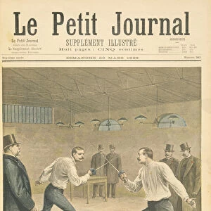Title page depicting the Henry-Picquart duel, opposing officers during the Dreyfus affair