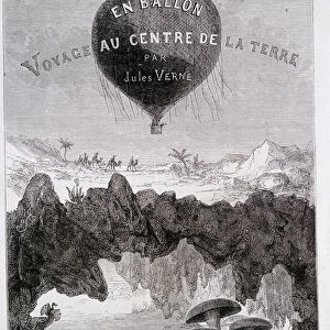 Title page: "Five Weeks in Balloon"and"