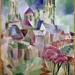 Towers of Laon (oil on canvas, 1912)