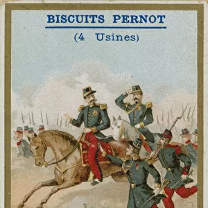 Trade card issued with Biscuits Pernot (chromolitho)