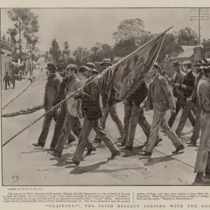 "Traitors!", the Irish Brigade serving with the Boers (litho)