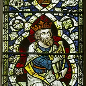 The Tree of Jesse: King David (stained glass)