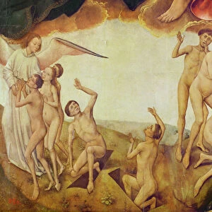 Triptych of the Redemption, right panel: the Last Judgement, detail: the chosen and the damned
