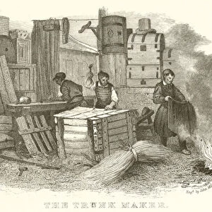 The Trunk maker (engraving)