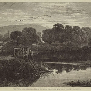 The Turner Gold Medal Landscape of the Royal Academy (engraving)
