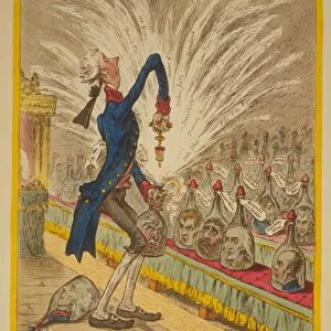 Uncorking Old Sherry, 1805 (hand-coloured etching)