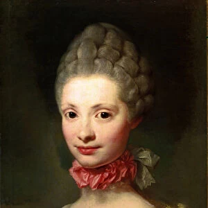 Unfinished Portrait of Marie Louise de Bourbon-Parma (oil on canvas, 1765)