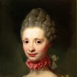 Unfinished Portrait of Marie Louise de Bourbon-Parma (oil on canvas, 1765)