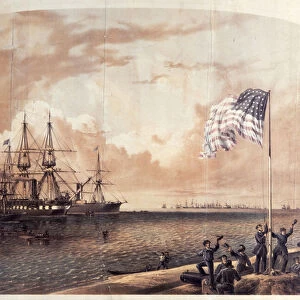 The Union Victory at Port Royal, November 7th 1861, engraved by Shearman and Hart