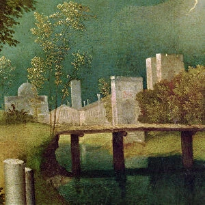 Urban landscape, detail of The Tempest (oil on canvas) (detail of 603)