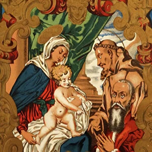The Venetian Diploma of Semitecolo depicting the Virgin and Child, 16th century (illumination)