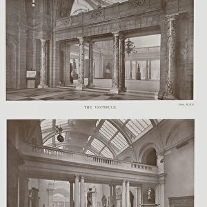 The Victoria and Albert Museum, The Vestibule, Eastern Court (b / w photo)