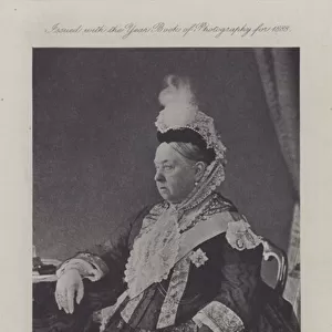 Victoria I, Queen of the United Kingdom (b / w photo)