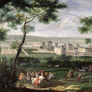 View of the Chateau de Vincennes, c. 1665 (oil on canvas)