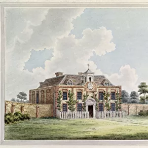 View of Dawley House, Harlington, Middlesex, c. 1820 (colour engraving)