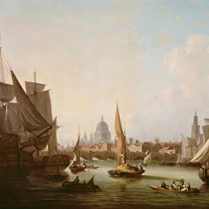 View of the River Thames (oil on canvas)