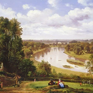 View of the River Thames from Richmond Hill (oil on canvas)