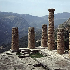View of part of the temple of Apollo, around 370-360 BC (photography)