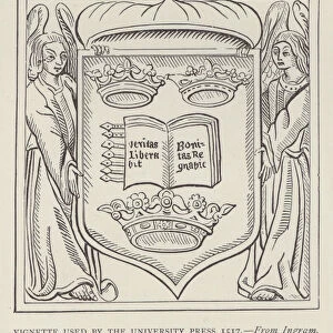 Vignette used by the University Press, 1517 (engraving)
