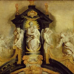 The Virgin and Child enthroned with Angels