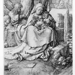 The Virgin and Child in a Landscape, 1523 (engraving)