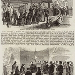 Visit of Her Majesty to the Arctic Ship "Resolute"(engraving)