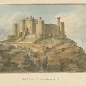 Wales - Mouthshire - Harlech Castle, 1800 (w / c on paper)