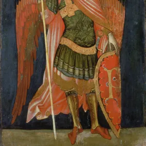 Warrior angel, 1348-54 (oil on panel)