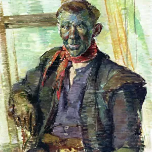 A Welsh Collier, 1936 (oil on canvas)