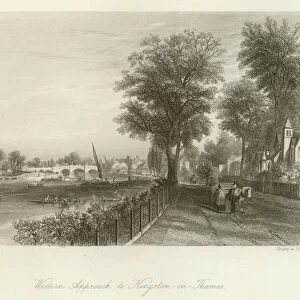 Western Approach to Kingston-on-Thames (engraving)