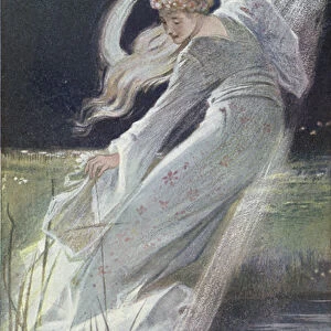 The White Lady of the River Fecht, illustration from the Legends of Alsace