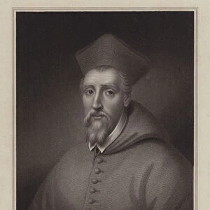 William Allen, English Catholic cardinal (engraving)