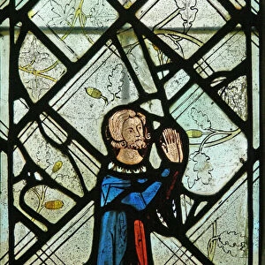Window N6 depicting a donor (stained glass)