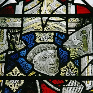 Window w6 depicting a donor - John Gedney (stained glass)