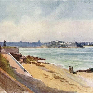 From my Windows, St Malo (colour litho)
